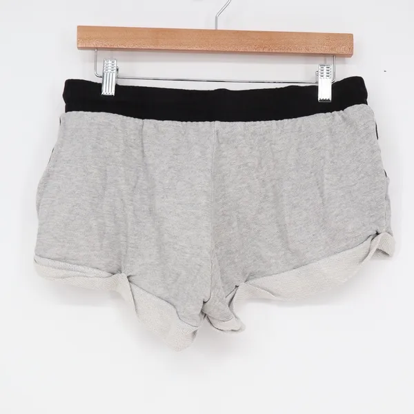 Forever 21 Womens Grey Black Drawstring Dolphin Lounge Shorts Size M - Image 5