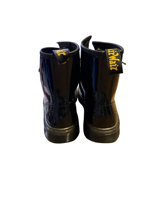✨Dr‎ Martens Zavala Patent Leather Combat Boots Black US 7✨ - Image 5