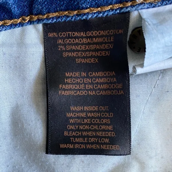 Frye Womens Blue Tapered Leg Stretch‎ Denim Jeans Size 10 WMS9BDP03 - Image 5