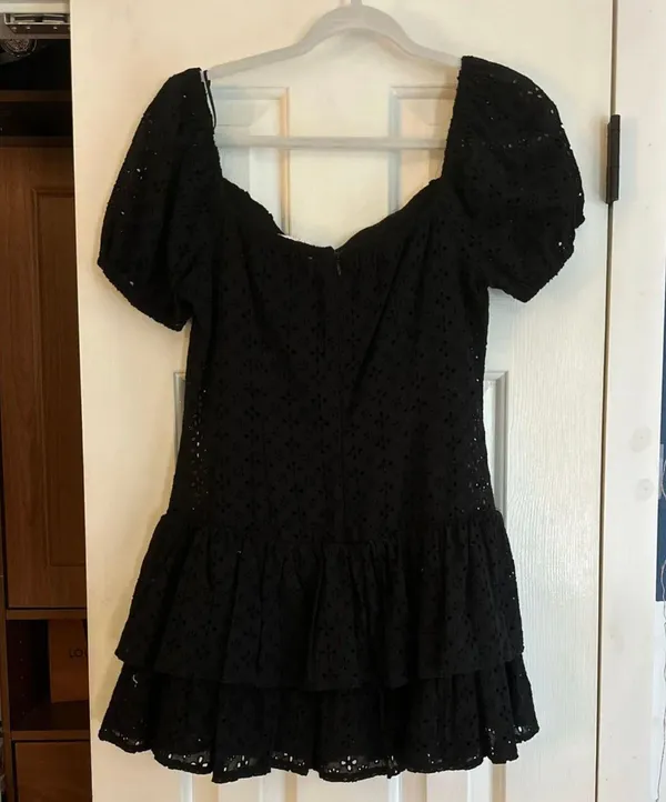 NWT House Of Spence Black Eyelet Dress - Image 2
