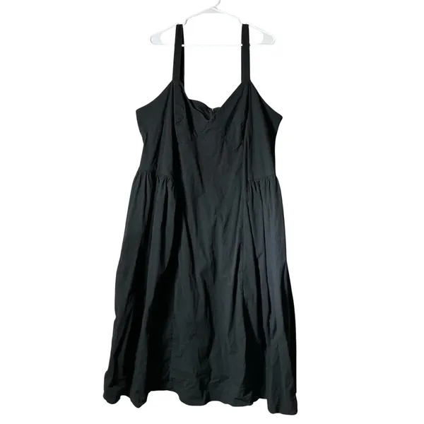 Future Collective Reese Blutstein Minimalist Black Tiered Maxi Dress Plus‎ Sz 24 - Image 2