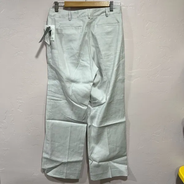 Lauren Ralph Lauren Womens Cream Linen Pants Size 6 - Image 4