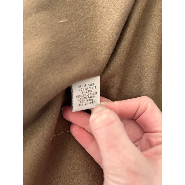 Brooks Brothers Belted Trench Coat Water Repellent Wool Lining Women's 8 Minimal - Image 16