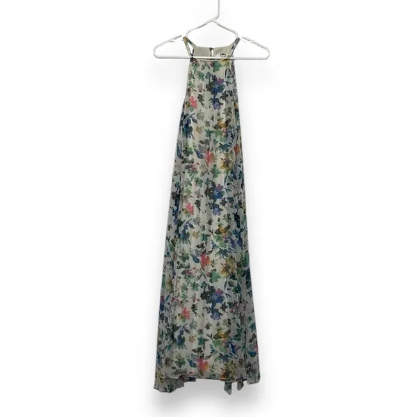 ASTR the Label Floral Halter Maxi Dress Womens 4 Multicolor‎ Excellent Pleated - Image 6