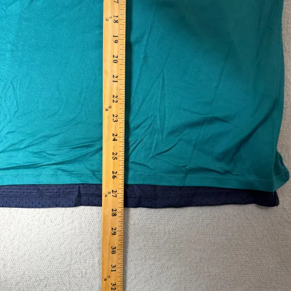 Majestic Seattle Mariners Women Large Navy Teal V-Neck Mesh Jersey T-Shirt NEW - Image 5