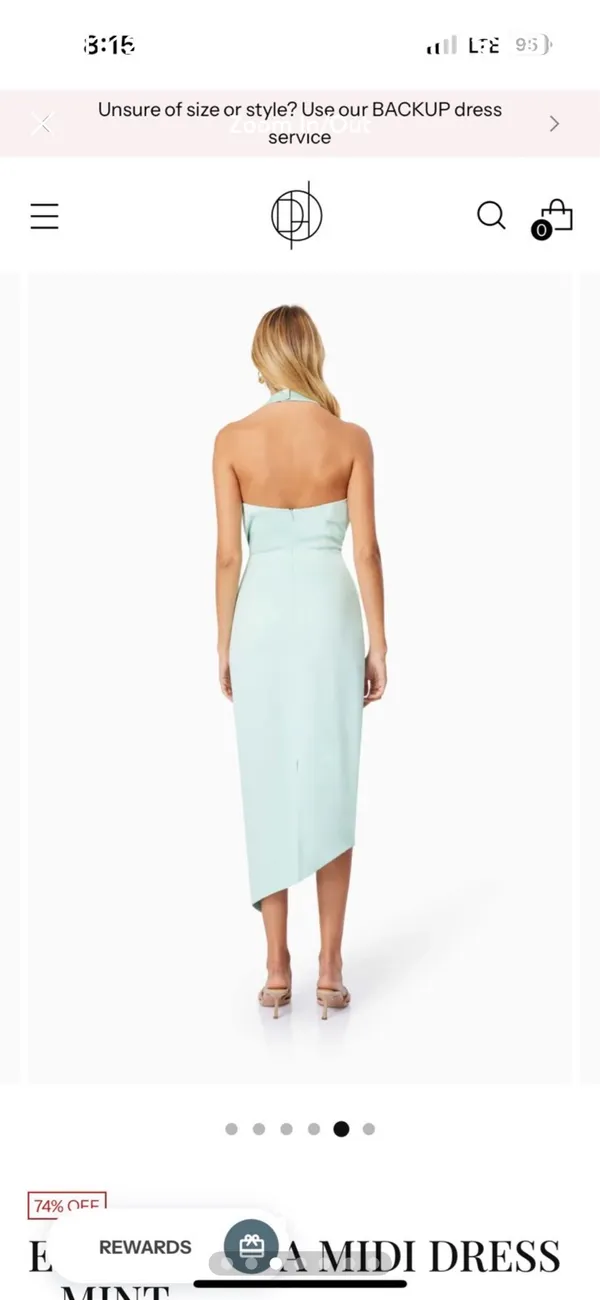 Elliatt Dress Midi Satin - Image 2