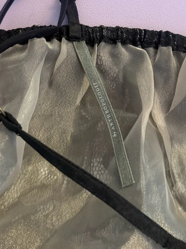 By Anthropologie Lace-Trim Bubble Tunic Top - Image 4