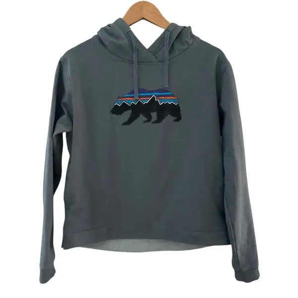 Patagonia W. Fitz Roy Bear Uprisal Hoody Shadow Blue Regular Fit Size Medium - Image 4
