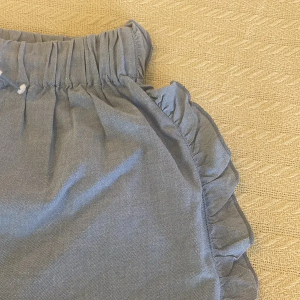 NWT Simply Southern blue ruffle shorts M - Image 2