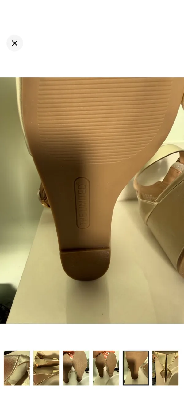 Gold metallic Wedges the limited 8.5 - Image 10