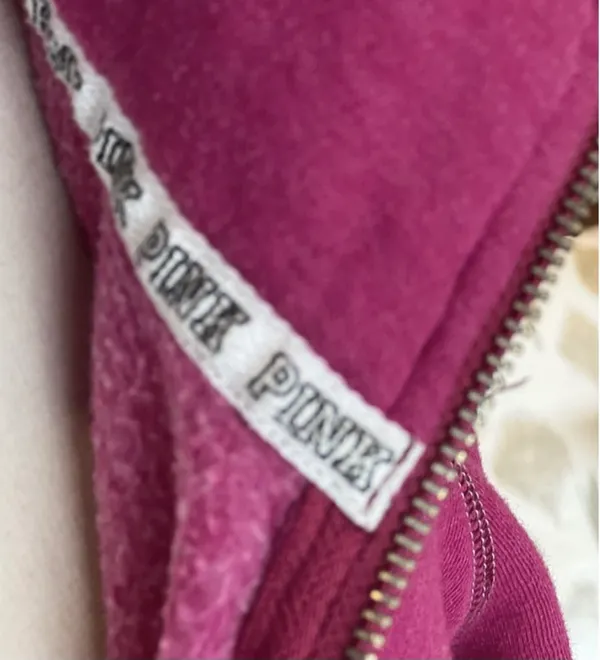 Victoria's Secret "VINTAGE" Quarter Zip Boyfriend Pullover Sweatshirt - Image 8