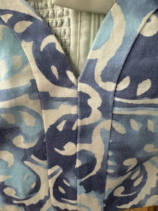 ALEXIS Isola Top in Blue & White Linen XS NWT - Image 5