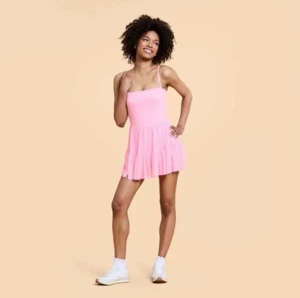NWT! Popflex Blogilates Viral Taylor Swift Ballerina Active Dress Pink Size 1X - Image 4