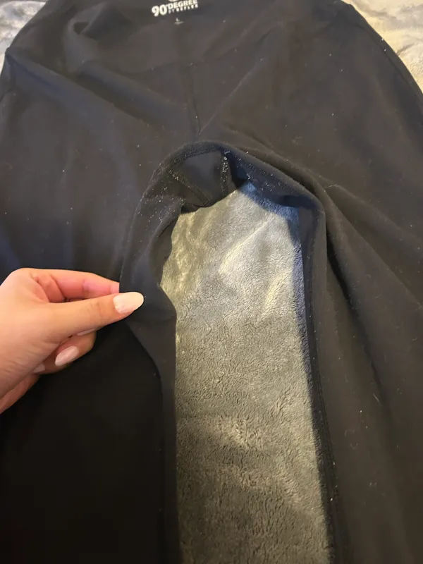 Flared Leggings Black Size L - Image 3