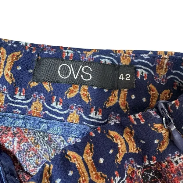 Y2K Semi Sheer Boho Pants Straight Leg EU 42 Paisley Fairy Beach Italy - 29x32.5 - Image 6