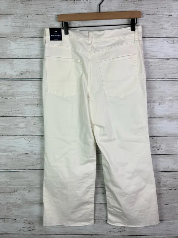 J Crew Factory Wide-leg cropped jean in all-day stretch Size 30 - Image 6
