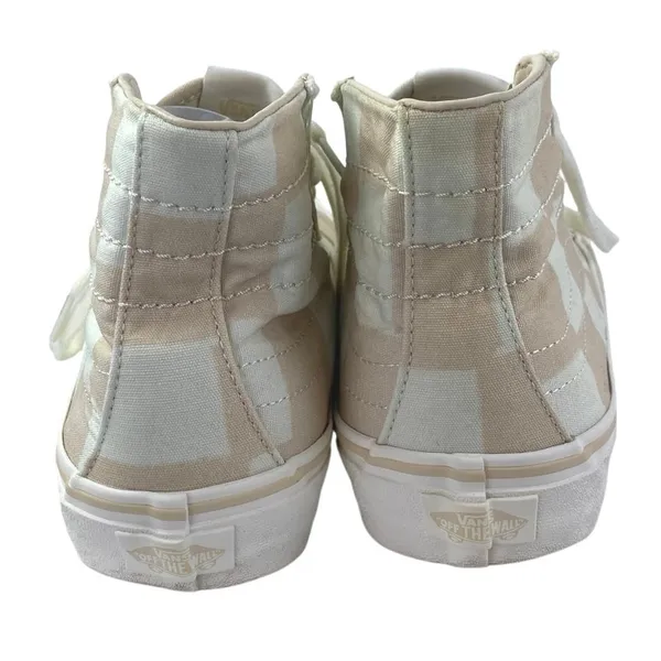 Vans SK8-Hi 138 Decon Women's Pink Check Lace Up High Top Sneakers Shoes Size 10 - Image 3