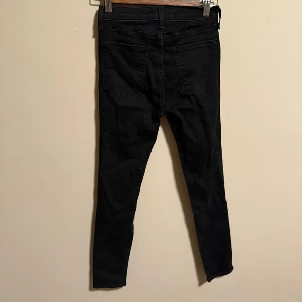 Veronica Beard Debbie Black Skinny Jeans Raven Button Fly- Size 25 0 - Image 6