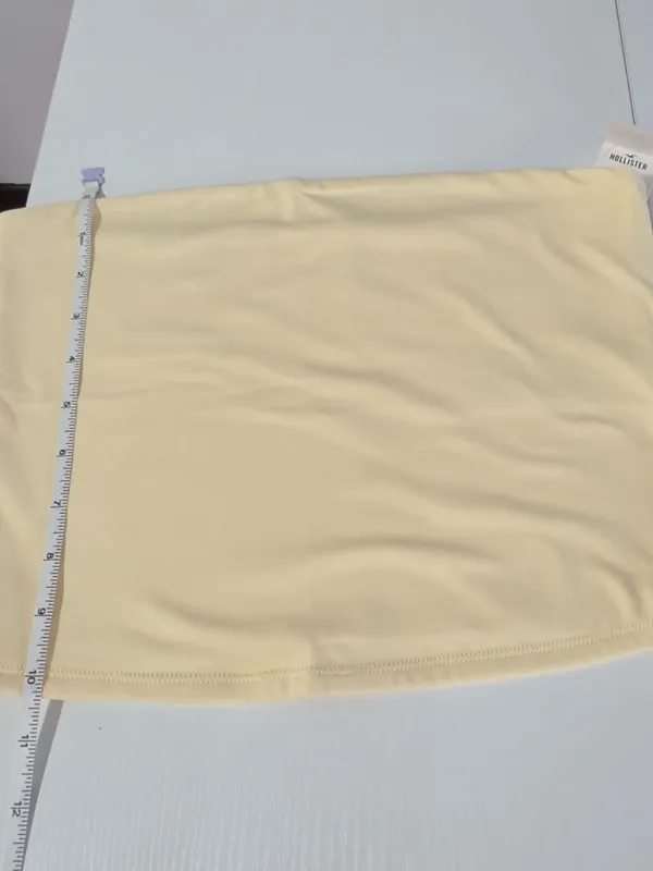 Hollister Soft Stretch Seamless Fabric Tube Top - Butter Yellow - Women's Size M - Image 6