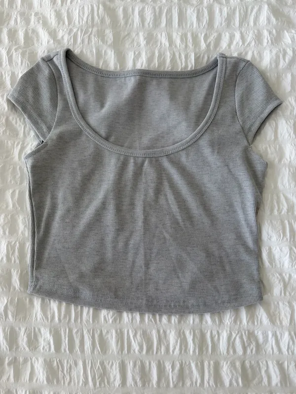 Missguided Grey Tee - Image 2
