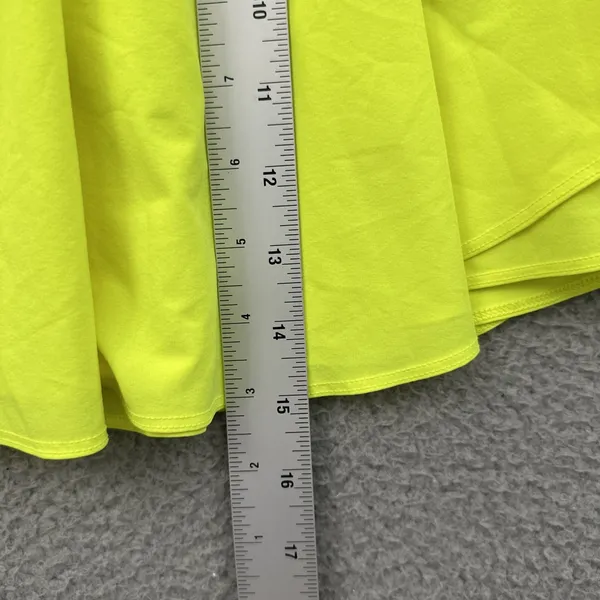 Lululemon Court Rival Skirt Skort High Rise Electric Lemon Tennis Athletic 4 - Image 8
