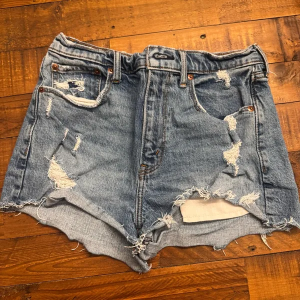 ABERCROMBIE‎ Mom High-Waist Denim Shorts - Image 2
