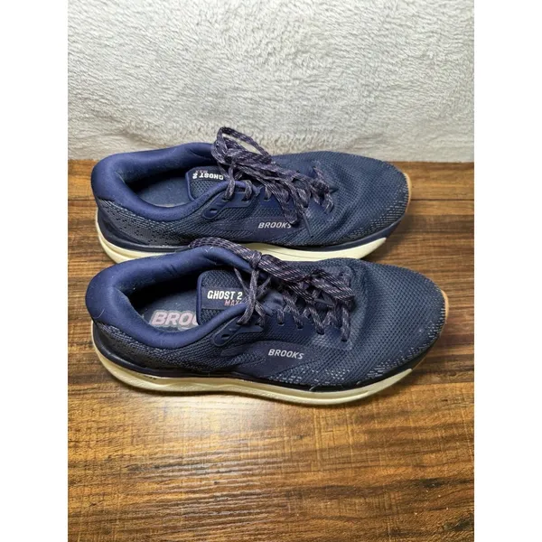 Brooks Ghost Max 2 Women's Running Walking Shoes Size 8 Navy Blue Gorpcore Work - Image 4