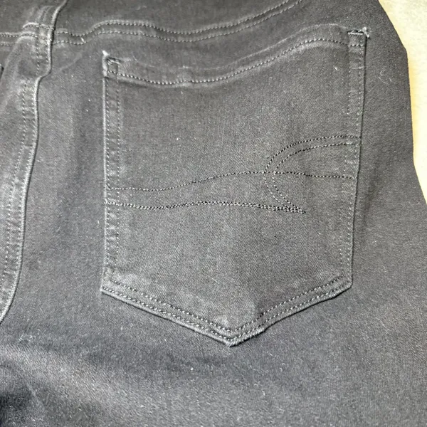 American Eagle Womens Size 12 Long The Dream Jean Black High Rise Jegging Skinny - Image 15