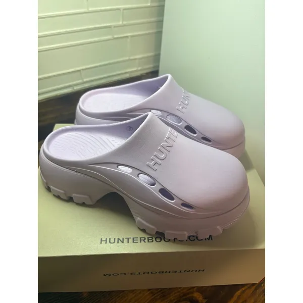 Hunter‎ Lavender Bryce Platform Mules Size 9 - Image 2