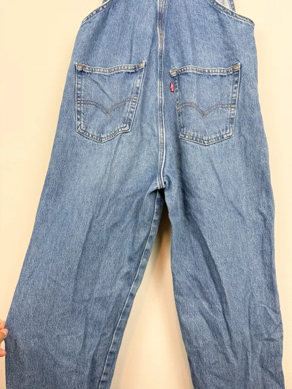 Levi’s Vintage Denim Overalls Straight Leg File Away Size Small - Image 13