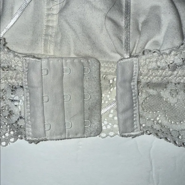 Aerie Lace Halter Bralette - Soft White large lined - Image 5