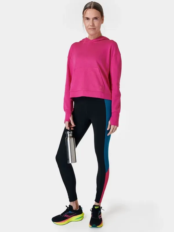Sweaty Betty After Class Hoodie Pink Hooded Pullover Sweatshirt Updated Style - Image 8