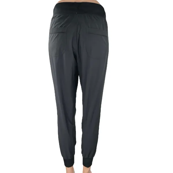 Athleta Women's Black High Rise Drawstring Athletic Jogger Sweat Pants Size 4 - Image 3