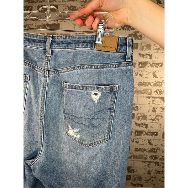 American Eagle | women mom jean denim distressed - Image 10