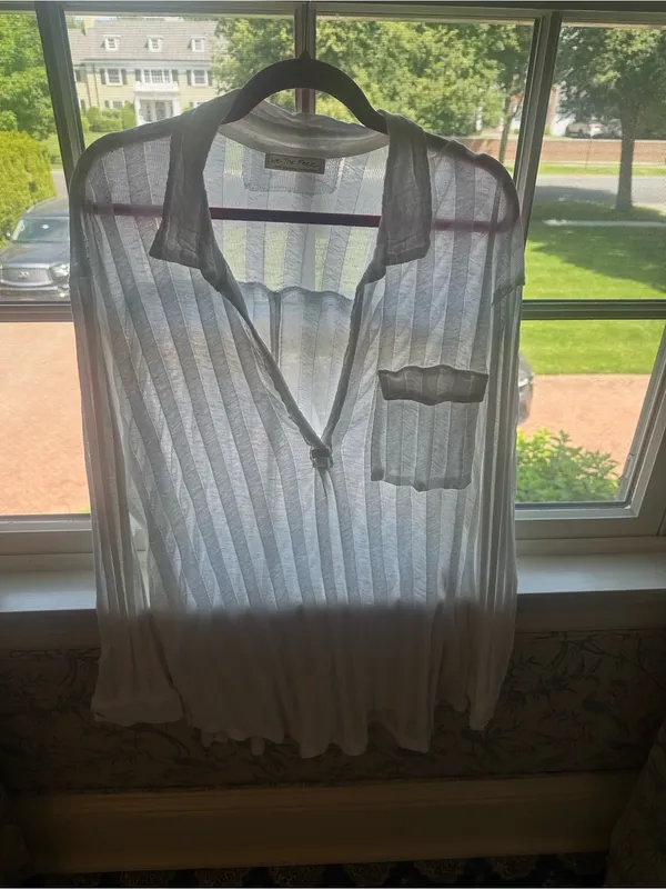 We The Free size Large loose open knit top lightweight breathable $145 - Image 3