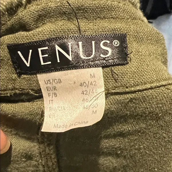 VENUS Dark Green Frayed Utility Jacket - Image 5