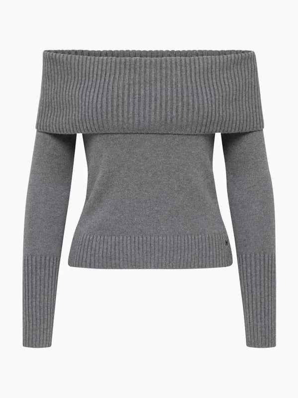 NWOT Aritzia Sunday Best Topaz Off Shoulder Sweater – Heather Chrome – S - Image 6