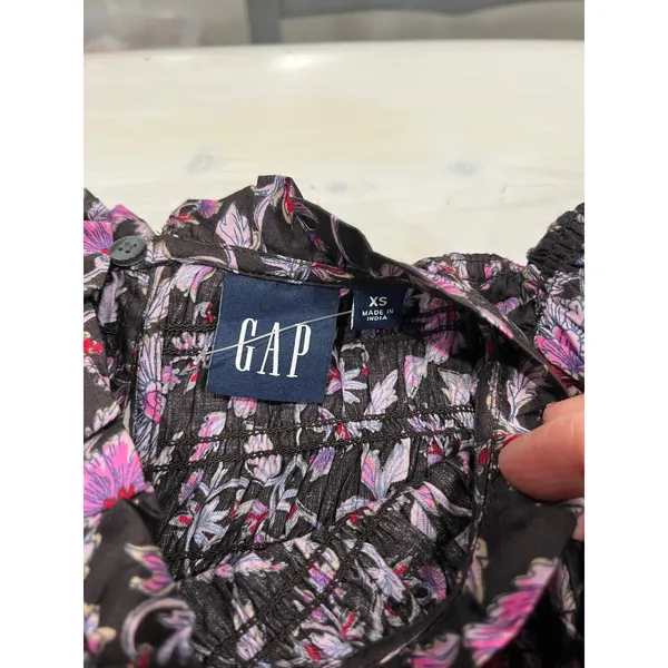 NWOT GAP XS Smocked Ruffle Sleeve Mini Dress‎ - Image 6