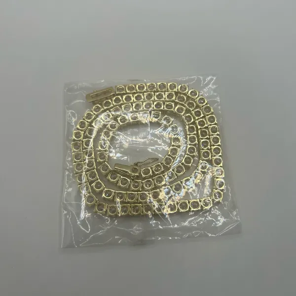 Tennis Chain Real Gold CZ ICED Necklace Chain Hip Hop 5mm 22 Inch Men Women - Image 3