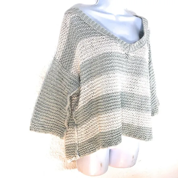 Free People Park Slope Stripe Off Shoulder Sweater - Image 4