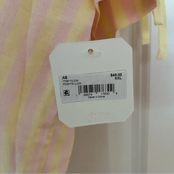 NEW Altar’d State Butter Yellow and Pink Striped Lounge Set Size XXL NWT - Image 10