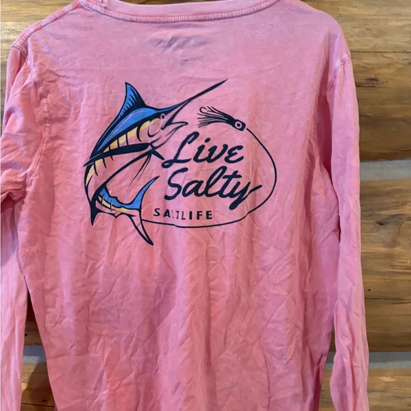 Salt Life Live Salty Marlin T-Shirt - Image 6