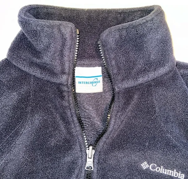 Columbia Jacket Womens Medium Black Fleece Mock Neck Interchange Full Zip - Image 7