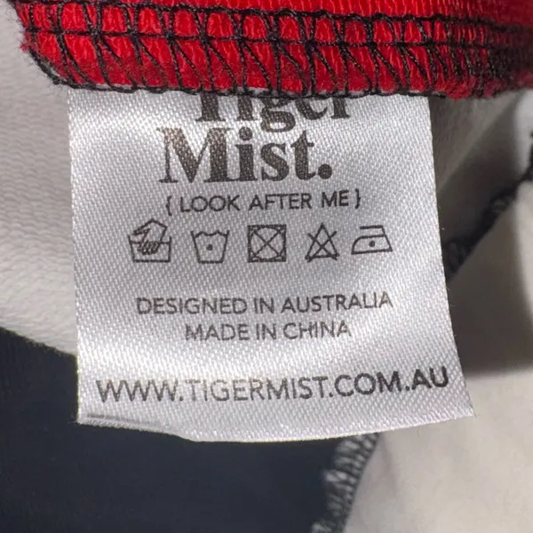 Tiger Mist White Red & Black Striped Joggers - Image 5