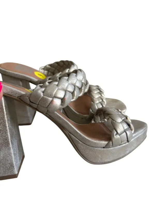 DV DOLCE VITA Gold Wash Braided Heels Size 9 - Image 7