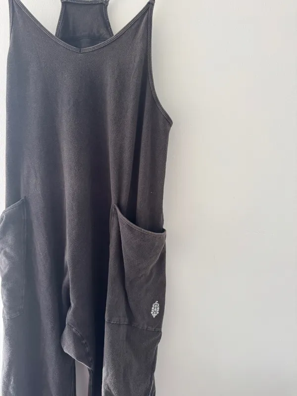 Free People Hot Shot Black Onesie - Image 5