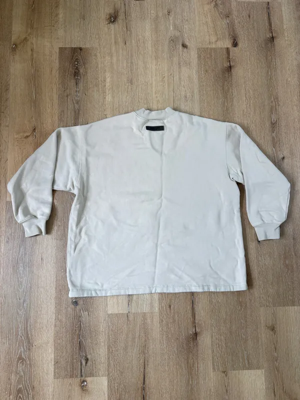 Essential Fear of God Beige Mock Neck Sweatshirt - Image 7