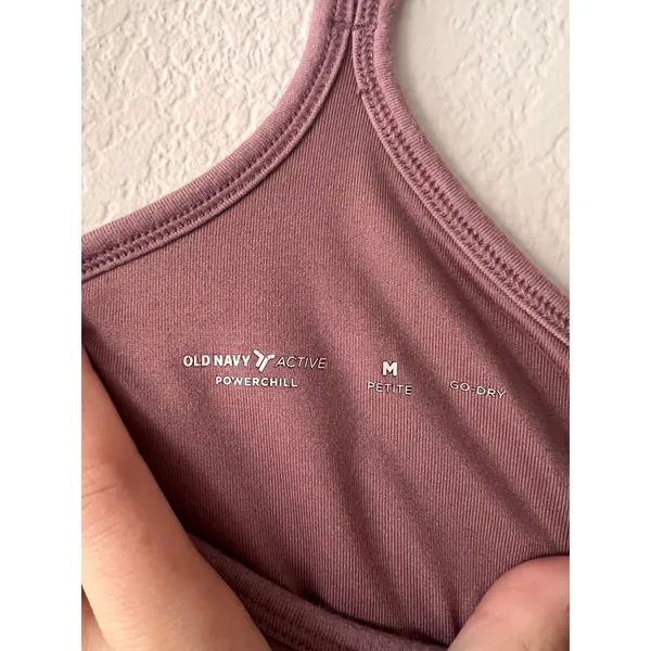 Old Navy PowerChill Racerback Romper Pink Athletic One Piece 6" Inseam - Image 5