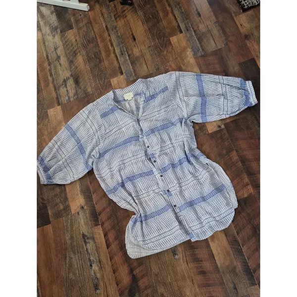 Maeve Women's Blue and White Blouse - Image 2