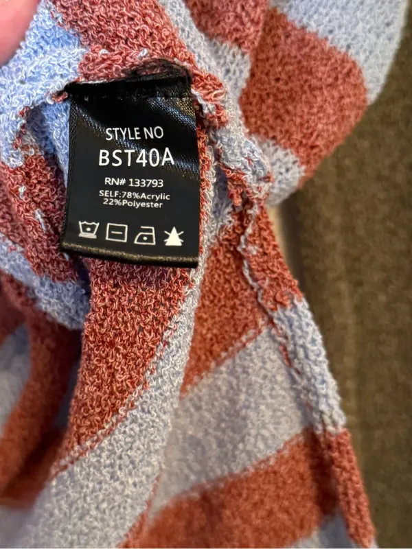 POL American Flag Oversized Sweater‎ - Image 4